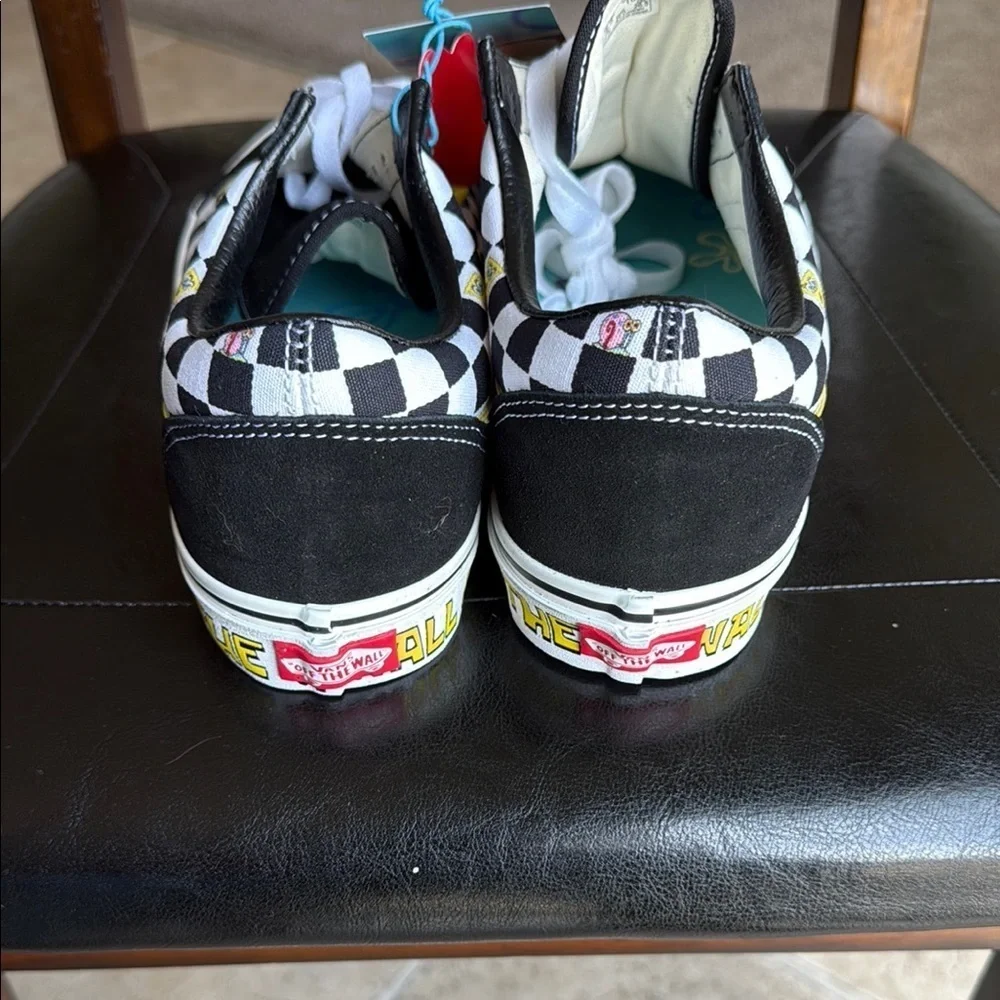 New Vans  Men’s Black and Yellow Checkered Shoes